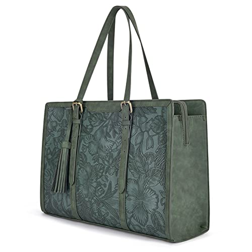 ECOSUSI Laptop Tote Fits Up to 15.6 Inch Briefcase for Women Office Handbags large Capacity with 3 Layer Compartments