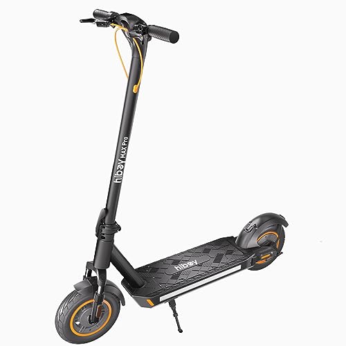 Hiboy MAX Pro Electric Scooter, 500W Motor, 46.6 Miles Range&22 MPH, 11'' Pneumatic Tires, Split Hub Design, Dual Brakes & Suspension, 265lbs Weight Capacity, Commuting Electric Scooter for Adults