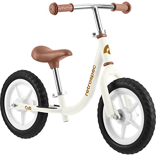 Retrospec Cub 2 Toddler 12' Balance Bike, 18 Months - 3 Years Old, No Pedal Beginner Kids Bicycle for Girls & Boys, Flat-Free Tires, Adjustable Seat, & Durable Frame