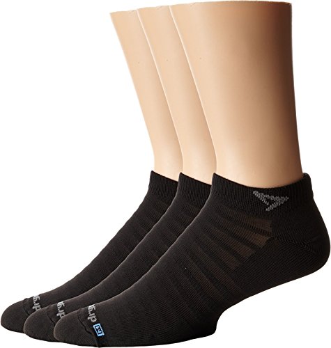 Drymax Hyper Thin Running v4 Mini Crew 3-Pair Pack Black MD (US Men's Shoe 6-8, Women's Shoe 7.5-9.5)