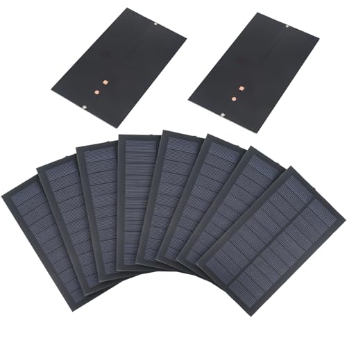 Soshine 10pcs Small Solar Panels - 1.8w 5.5v Mini Solar Panels with High Performance Monocrystalline for Solar Light,Science Project