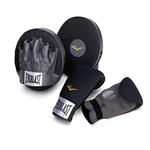 Everlast 3010 Boxing Fitness Kit, Black/Grey