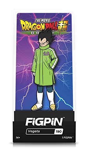 FiGPiN Dragon Ball Super Broly Movie: Vegeta - Collectible Pin with Premium Display Case - Not Machine Specific