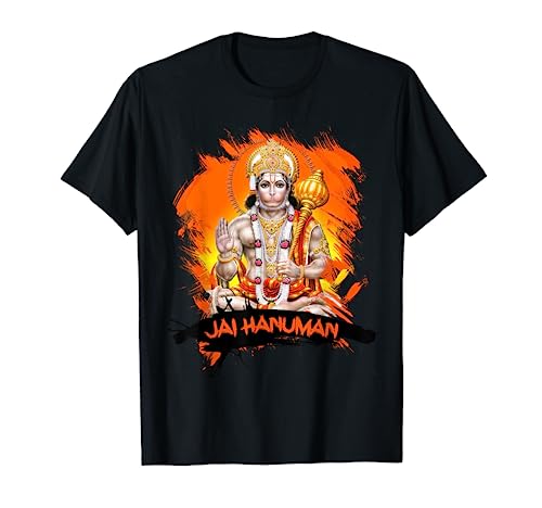 Jai Hanuman Hindu God Worshipping T-Shirt