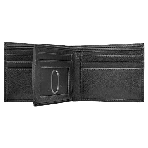 IDENTITY STRONGHOLD Extra Capacity Bifold Wallet for Men - RFID Blocking Genuine Leather Wallet