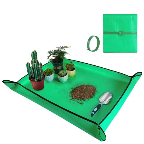 Large Repotting Mat for Plant Transplanting and Mess Control 39.5'x 31.5' Thickened Waterproof Potting Tray Succulent Potting Mat Portable Gardening Mat Plant Gifts for Women Men