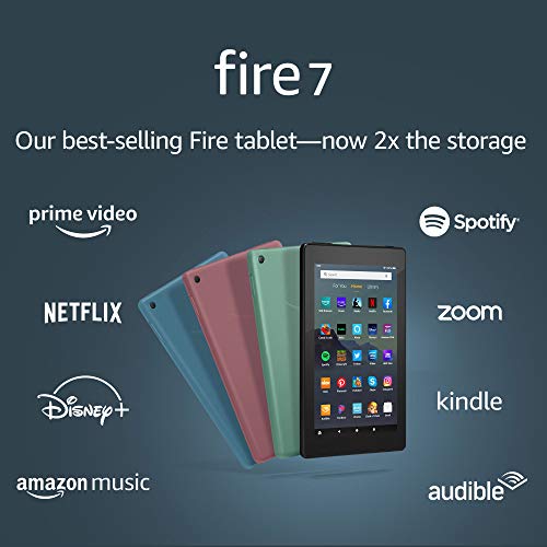 Certified Refurbished Fire 7 Tablet, 7' display, 32 GB (2019 release) - Black