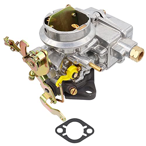 NENKUTEN New Carburetor for Ford 1957 1960 1962 144 170 200 223 inline 6 6 Cyl 4 Cyl Engines 1 Barrel Carb Replace Holley 1904 Manual Choke 1959 F100 single barrel Carburetor with Gasket