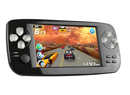 KIII Handheld Game Console , Retro Game Console 4.3 Inch 3000 Classic Games Portable Game Console Support TV Output - Black
