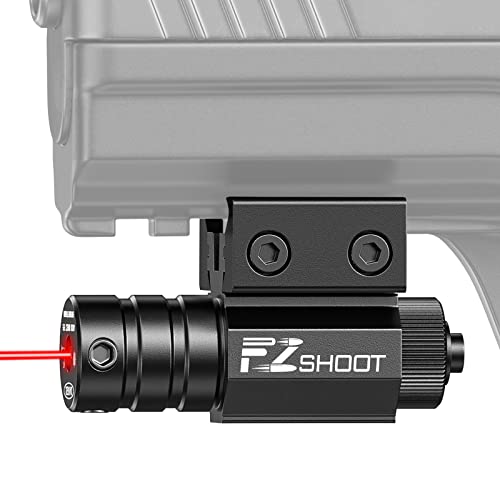 EZshoot Compact Tactical Red Laser Sights with Picatinny Rail Mount for 11mm/21mm Rail-Easy Dual-Purpose