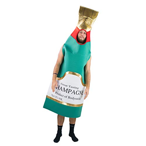 Bodysocks Fancy Dress Champagne Celebration Bottle Costume for Adults (One Size)