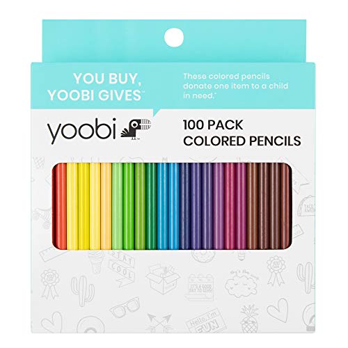 Yoobi | Colored Pencils Set | Multicolor Pack of 100 (YOOB1202562)