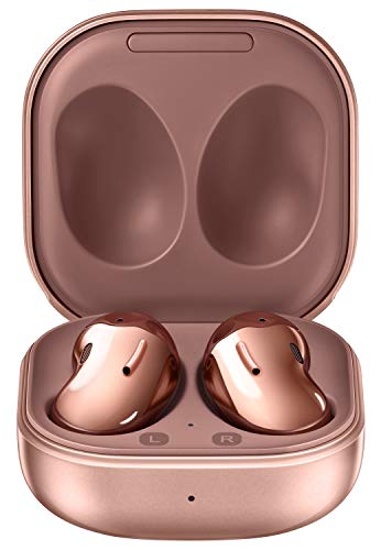 Samsung Galaxy Buds Live ANC TWS Open Type Wireless Bluetooth 5.0 Earbuds for iOS & Android, 12mm Drivers, International Model - SM-R180 (Buds Only, Mystic Bronze)