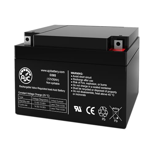 AJC Exide EP26-12W 12V 26Ah Sealed Lead Acid Battery - This is an Brand Replacement