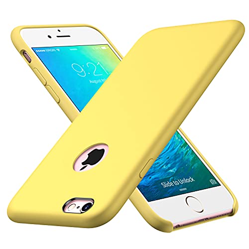 CellEver Designed for iPhone 6 / 6s Case [Military Grade Drop Protection] [Scratch-Proof Microfiber Lining] Ultra Slim Protective Silicone Cover 4.7 inch - Yellow