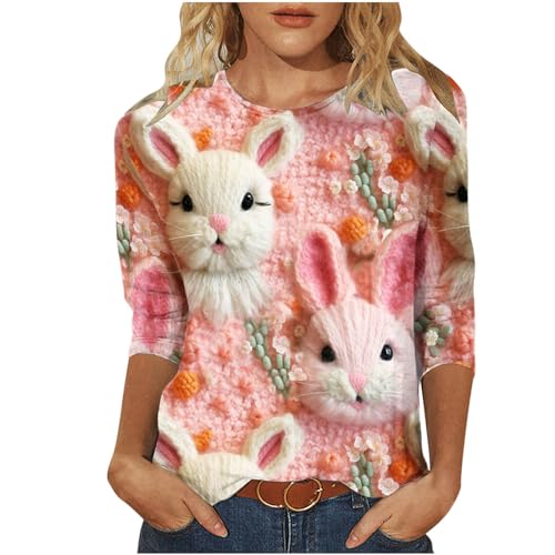 My Orders Placed Recently by Me Matching Family Easter Outfits Happy Easter Shirts for Women Funny Matching Family Easter Outfits Cute Bunny Easter Tshirts Mom 3/4 Sleeve Tops Daily Deals