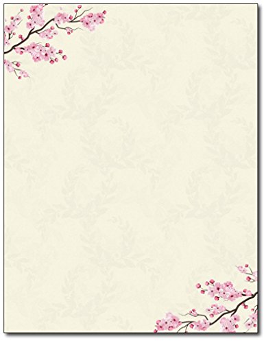 Cherry Blossoms Stationery Paper - 80 Sheets