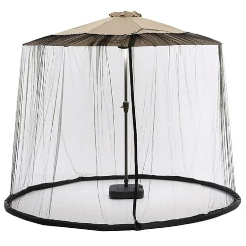 Amazing for less 9ft Patio Umbrella Bug Screen w/Zipper Door and Polyester Netting