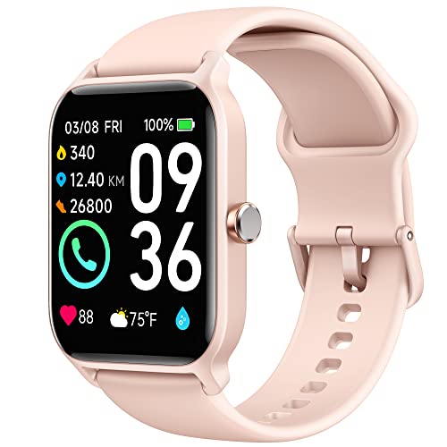 Woneligo Smart Watch for Women - 1.8' Full Touch HD Screen, 24-Hour Heart Rate, Blood Oxygen, Sleep Monitor, Alexa Built-in, IP68 Waterproof, 100 Sports Modes, Unisex