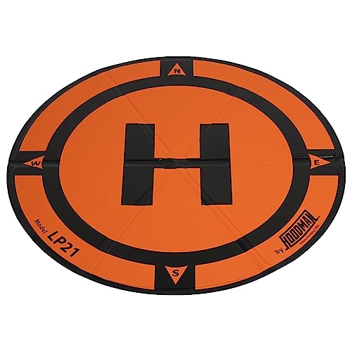 Hoodman Weighted Trifold Drone Landing Pad LP21 - fits dji mini 3 pro, dji mini 2, dji mavic 3, dji fpv, dji mavic classic 3, dji mavic pro, dji mavic 3 classic, dji spark, dji air 2
