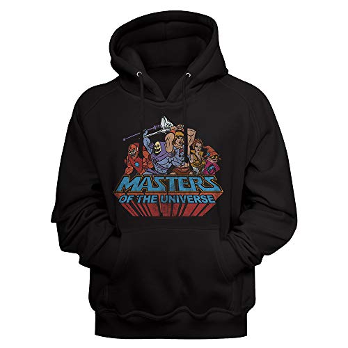 American Classics Masters of The Universe Sci-Fi 80s Movie All Master Characters Image Adult Long Sleeve Hoodie Sweatshirt Black