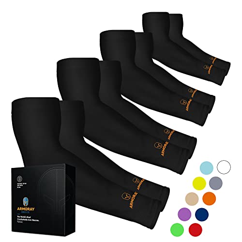 ARMORAY Arm Sleeves for Men - Tattoo Cover Up Sleeves - Arm Sleeves for Women - Sleeves to Cover Arms for Women & Men - Arm Compression Sleeve