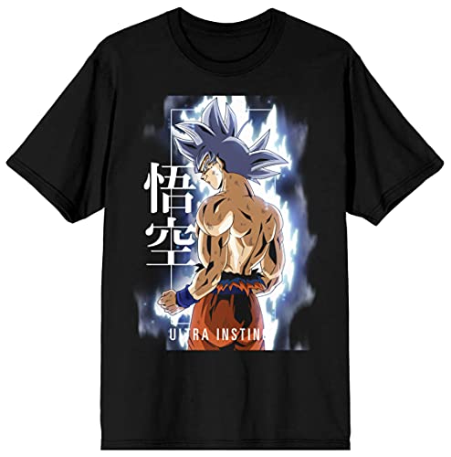 Dragonball Z Super Ultra Instinct Men's Black Graphic Crew Neck Tee-M