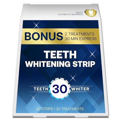 Whitening Strips, Teeth Whitening Strip, 60 Strips for Sensitive Teeth, Professional and Safe Teeth Whitening Kit