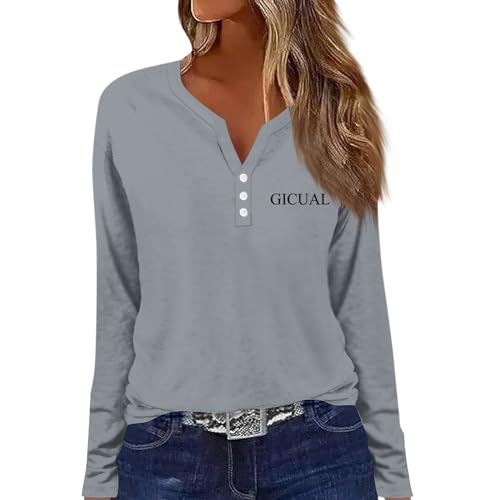 Funny Sayings Sweatshirts for Women Long Sleeve 2024 Christmas Pajamas for Women Yes No Sweaters for Women Crewneck Sweatshirts Hoodie Dress Sweatshirts（3-Gray,Medium）