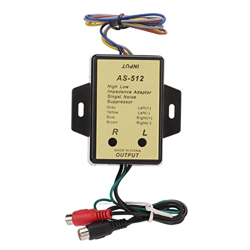 Yctze 2 Channel Line High Low Impedance Adapter o Sp power convertersHigh Low Impedance Adapter o System Output Converter Car o Output Ada