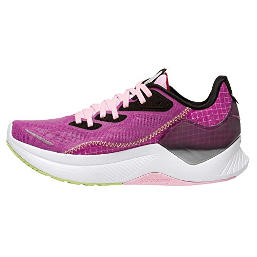Saucony Women's Core Endorphin Shift 2 Sneaker, Razzle/Lime, 10
