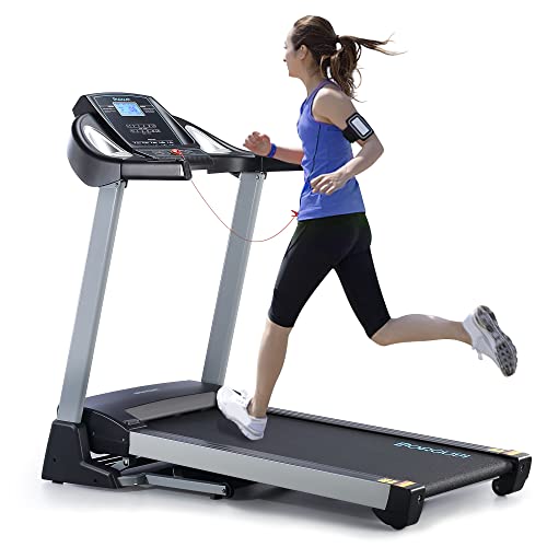 BORGUSI Treadmill with 15% Auto Incline & Bluetooth Speaker, 350 LBS Capacity, 3.5HP Electric Folding Treadmill Up to 10MPH Speed, Running Machine with 20' Wide Tread Belt & LCD Display for Home Use