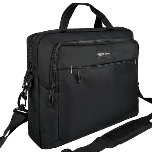 Amazon Basics 15.6-Inch Laptop Computer and Tablet Shoulder Bag Carrying Case,1 Pack , Black