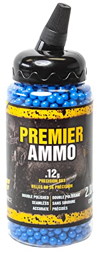 Game Face U-SAP2000 Premier .12-Gram 6mm Camo Airsoft BBs (2000-Count), Blue