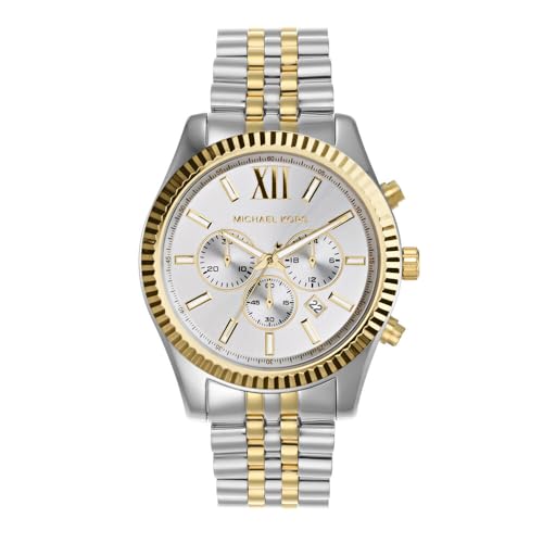 Michael Kors Lexington Chronograph Two-Tone Stainless Steel Men's Watch (Model: MK8344)
