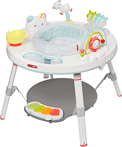 Skip Hop Baby Activity Center: Interactive Play Center with 3-Stage Grow-with-Me Functionality, 4mo+, Silver Lining Cloud