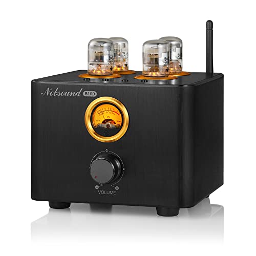 Nobsound B100 Bluetooth 5.0 Tube Amplifier USB DAC Coax/Opt Integrated Power Amp