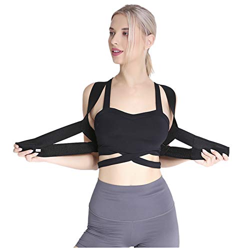CapsA Professional Posture Corrector for Men Women and Kids Adjustable Comfortable Support Back Brace Providing Pain Relief for Neck Back Shoulders