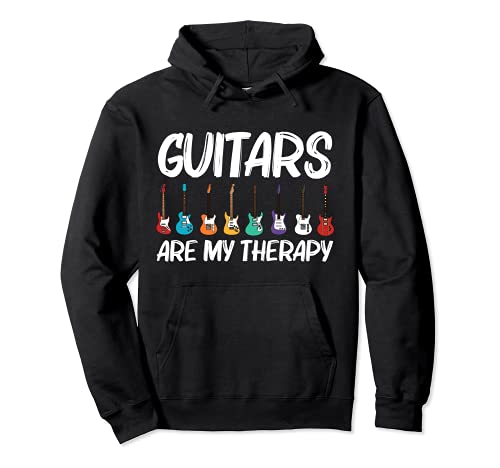 Cool Guitar Gift For Men Women Acoustic Guitarist Band Music Pullover Hoodie