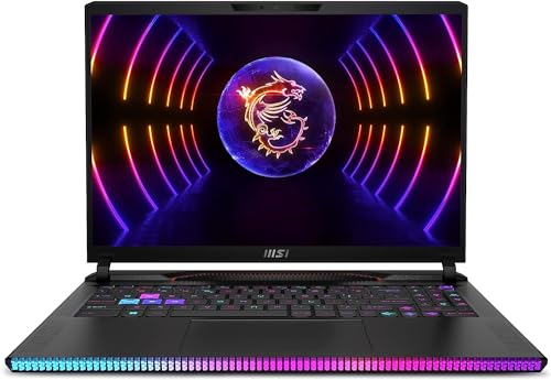 MSI Raider GE68HX 16' FHD+ (1920 x 1200) 144Hz Gaming Laptop - 13th Gen Intel Core i9-13950HX 24-Core up to 5.50 GHz CPU, 32GB DDR5 RAM, 2TB NVMe SSD, GeForce RTX 4060 8GB GDDR6, Windows 11 Pro