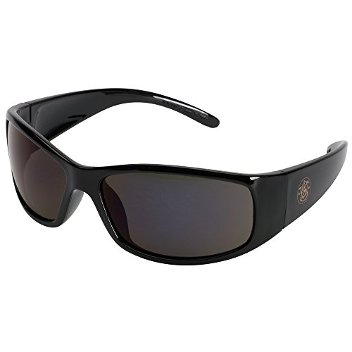 Smith & Wesson Elite Safety Glasses (21303), Smoke Lenses, Black Frame, Unisex Sunglasses for Men and Women
