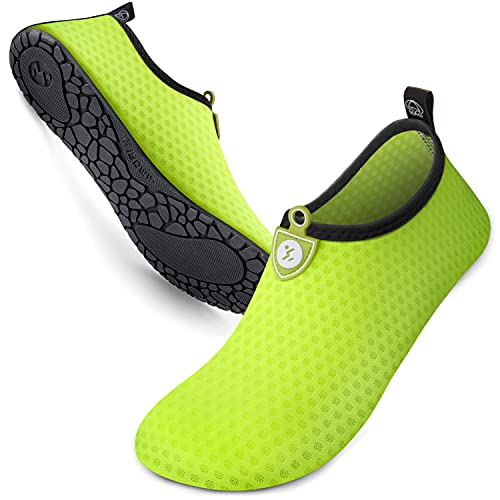 SIMARI Water Shoes for Women Men Beach Swim Surf Pool Anti Slip Summer Outdoor SWS001 Circular Green