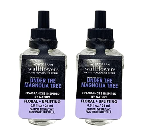 Bath & Body Works Under The Magnolia Tree Wallflowers Home Fragrance Refills - FLORAL + UPLIFTING - Pack of 2