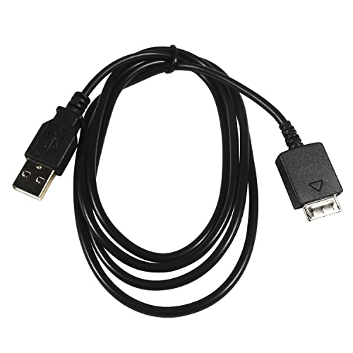 HQRP USB Cable/Cord Compatible with Sony NWZ-610F NW-S615F NW-S616F NW-S716F NWZ-S615F NWZ-S615FBLK Walkman MP3 / MP4