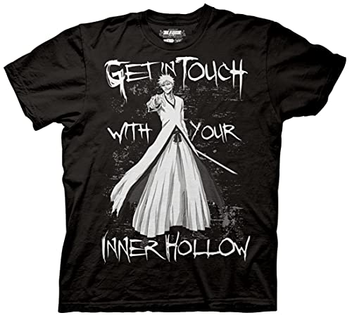 Ripple Junction Bleach Adult Unisex Your Inner Hollow Heavy Weight 100% Cotton Crew T-Shirt Large Black