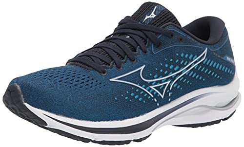 Mizuno Men's Wave Rider 25 | Neutral Support Running Shoe |Eco Friendly Materials | Imperial Blue | US 11