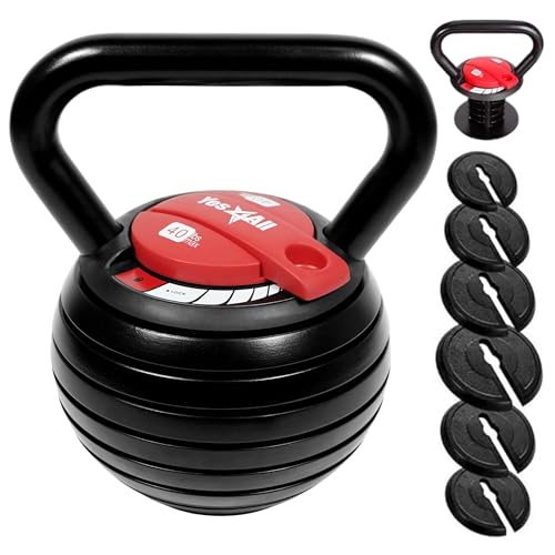 Yes4All Adjustable Kettlebell Set - Kettlebells Adjustable Weight for Versatile Workouts - Strength Training Kettlebells