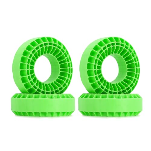 INJORA Silicone Rubber Insert Foam Fit for 118-122mm 4.75' OD 1.9' Wheel Tires(Large Green)