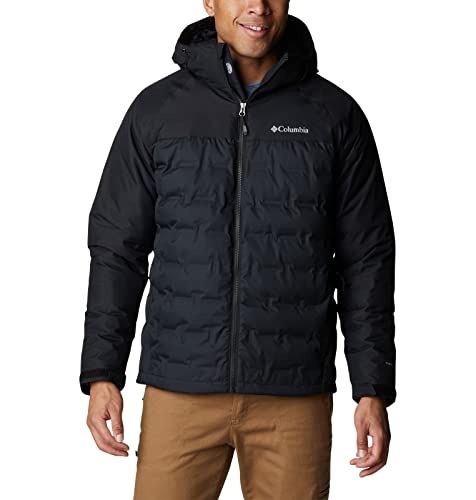Columbia Men's Grand Trek II Down Hooded Jacket, Black, X-Large