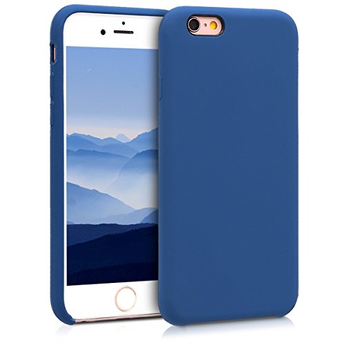 kwmobile Case Compatible with Apple iPhone 6 / 6S Case - TPU Silicone Phone Cover with Soft Finish - Navy Blue